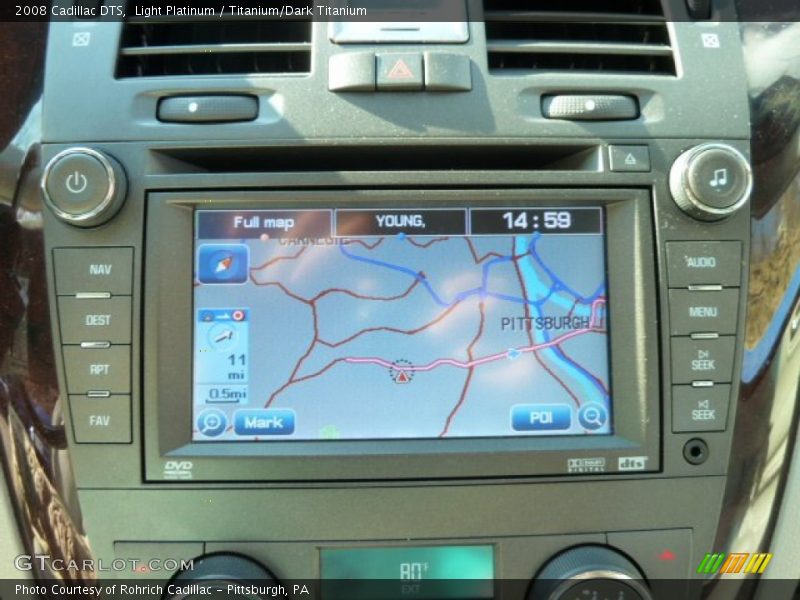 Light Platinum / Titanium/Dark Titanium 2008 Cadillac DTS