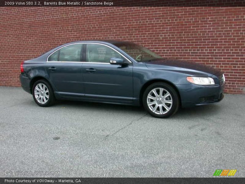 Barents Blue Metallic / Sandstone Beige 2009 Volvo S80 3.2