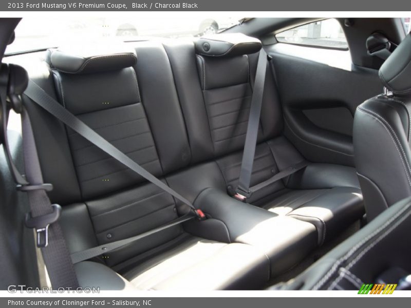 Rear Seat of 2013 Mustang V6 Premium Coupe