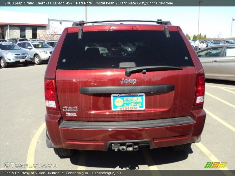 Red Rock Crystal Pearl / Dark Slate Gray/Light Graystone 2008 Jeep Grand Cherokee Laredo 4x4