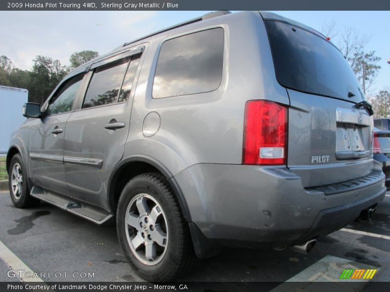 Sterling Gray Metallic / Blue 2009 Honda Pilot Touring 4WD