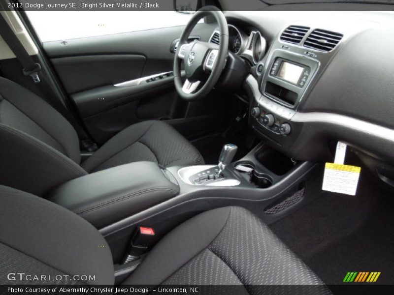 Bright Silver Metallic / Black 2012 Dodge Journey SE