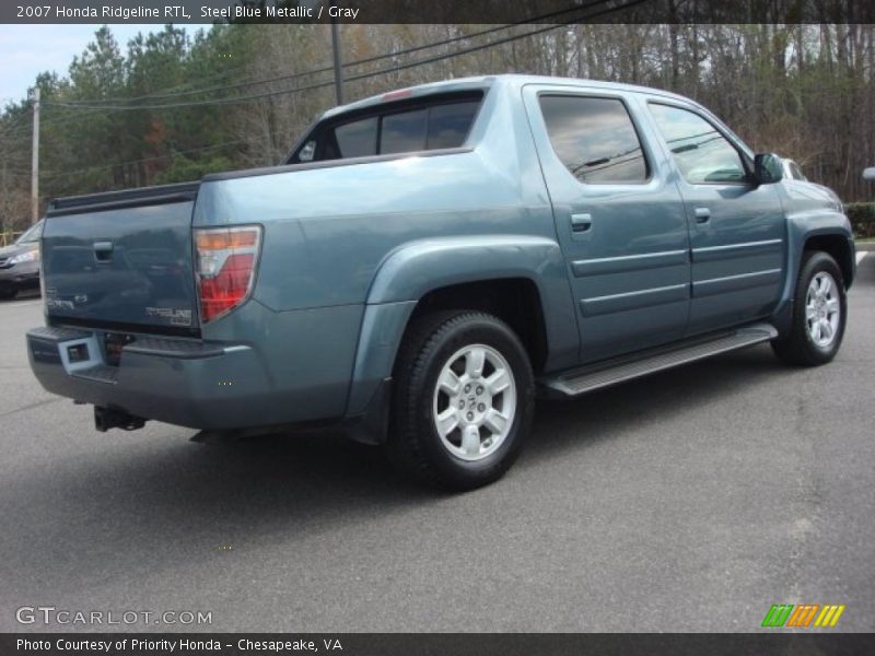 Steel Blue Metallic / Gray 2007 Honda Ridgeline RTL