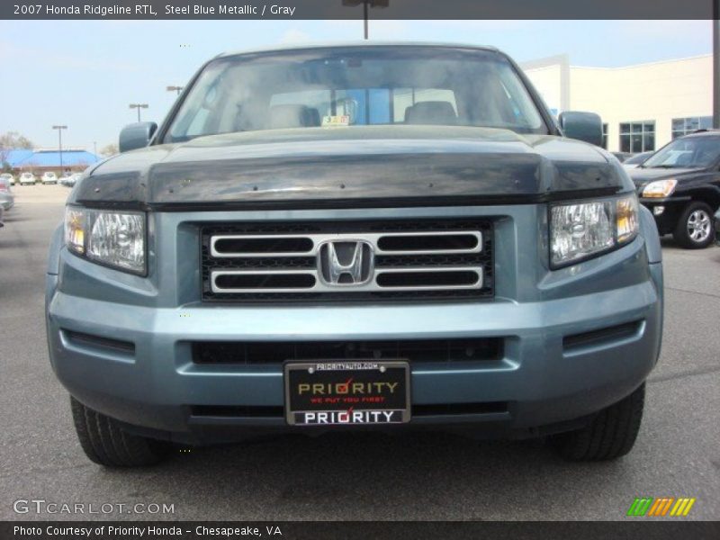 Steel Blue Metallic / Gray 2007 Honda Ridgeline RTL