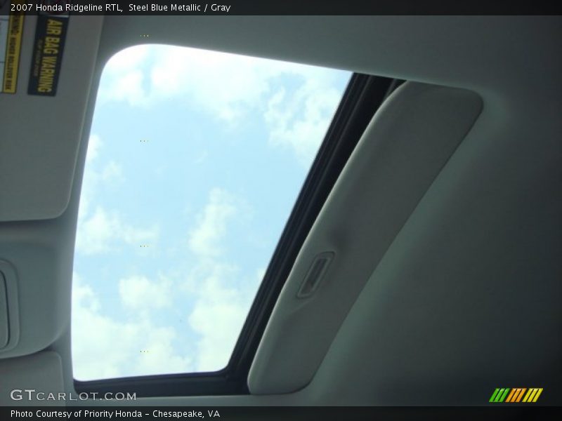 Steel Blue Metallic / Gray 2007 Honda Ridgeline RTL