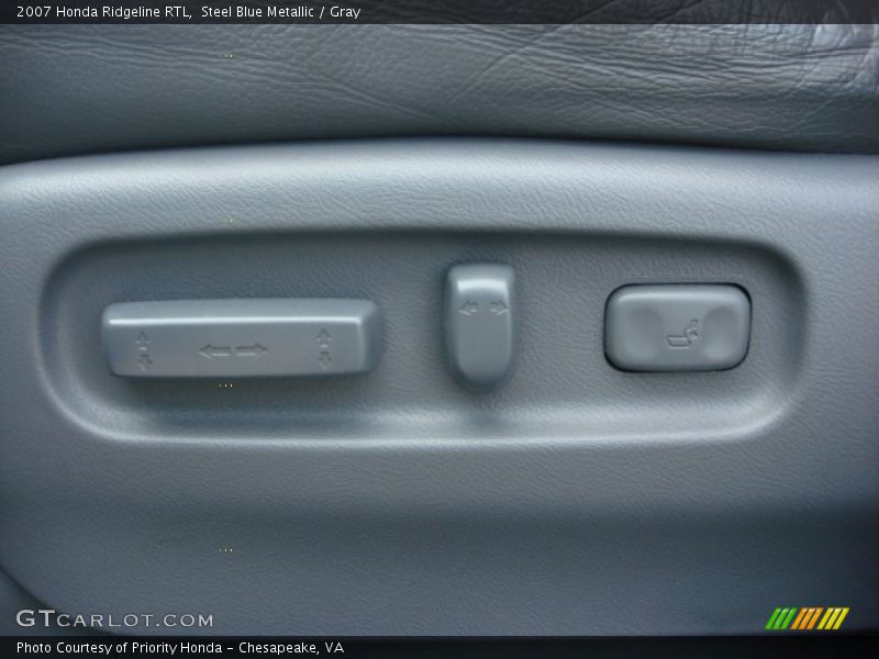 Steel Blue Metallic / Gray 2007 Honda Ridgeline RTL