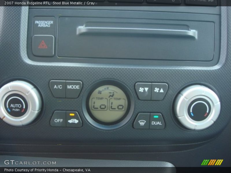 Steel Blue Metallic / Gray 2007 Honda Ridgeline RTL