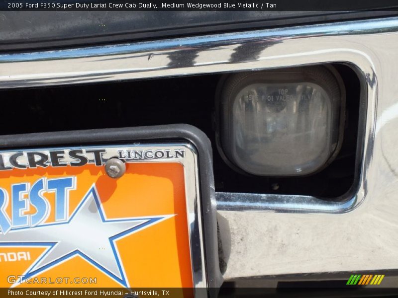 Medium Wedgewood Blue Metallic / Tan 2005 Ford F350 Super Duty Lariat Crew Cab Dually