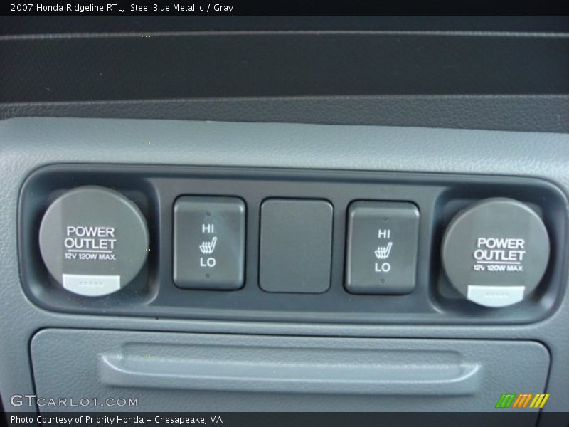 Steel Blue Metallic / Gray 2007 Honda Ridgeline RTL