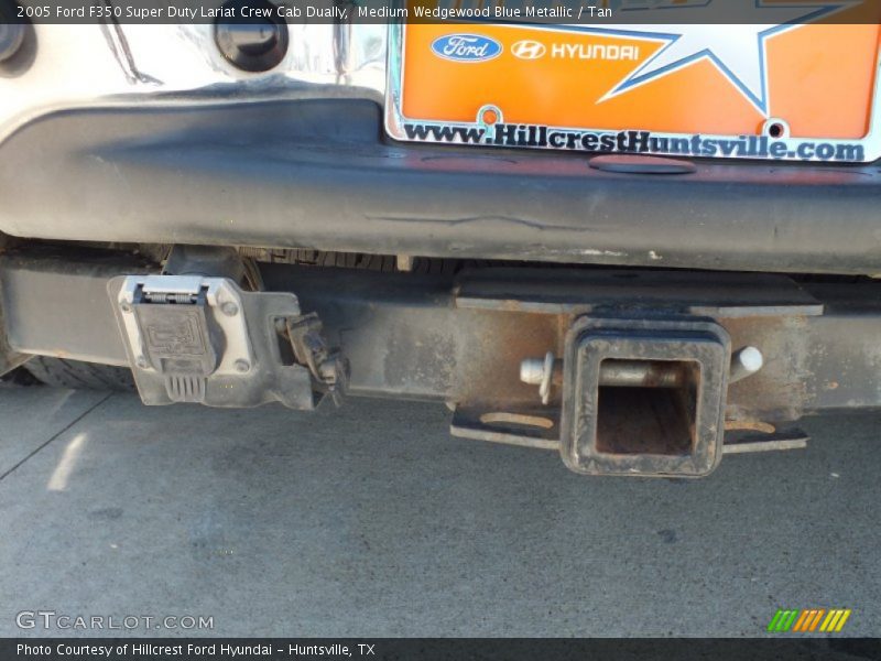 Medium Wedgewood Blue Metallic / Tan 2005 Ford F350 Super Duty Lariat Crew Cab Dually