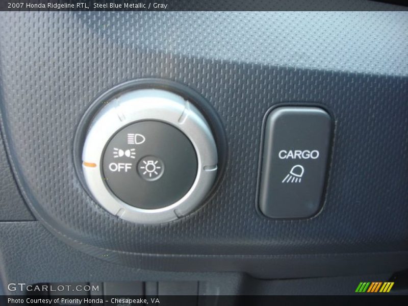 Steel Blue Metallic / Gray 2007 Honda Ridgeline RTL