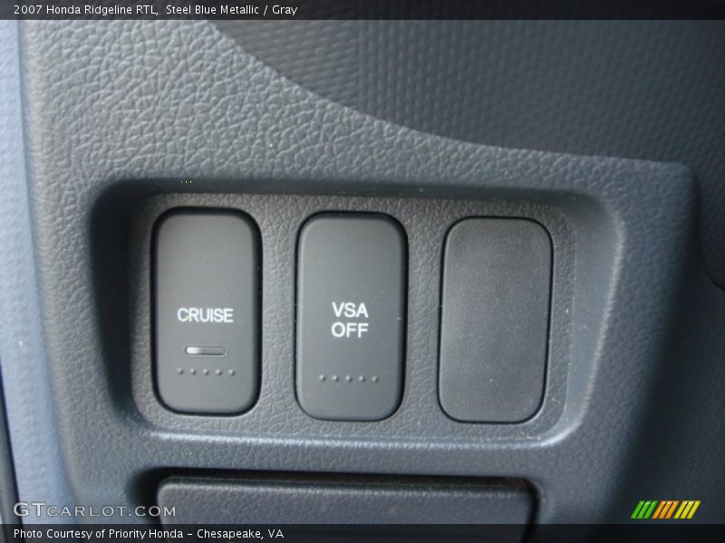 Steel Blue Metallic / Gray 2007 Honda Ridgeline RTL