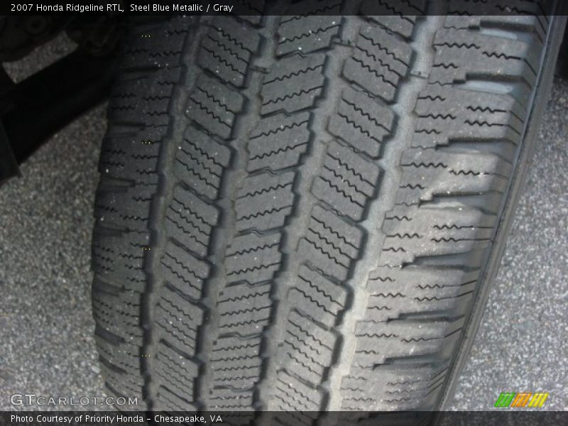 Steel Blue Metallic / Gray 2007 Honda Ridgeline RTL