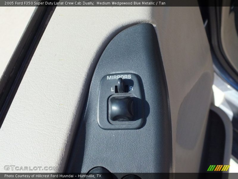 Medium Wedgewood Blue Metallic / Tan 2005 Ford F350 Super Duty Lariat Crew Cab Dually