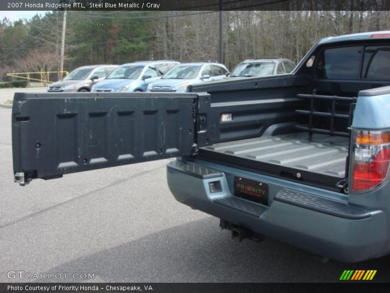 Steel Blue Metallic / Gray 2007 Honda Ridgeline RTL