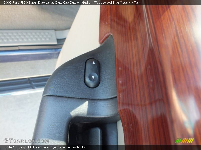 Medium Wedgewood Blue Metallic / Tan 2005 Ford F350 Super Duty Lariat Crew Cab Dually