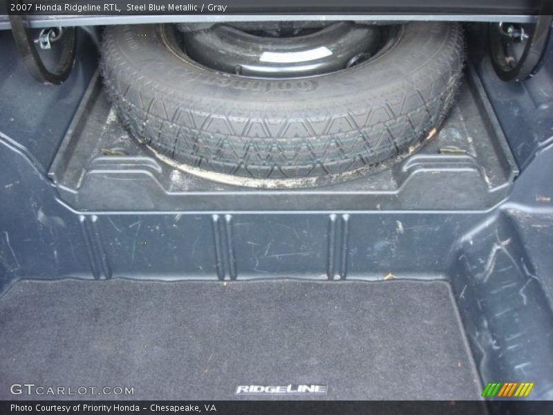 Steel Blue Metallic / Gray 2007 Honda Ridgeline RTL