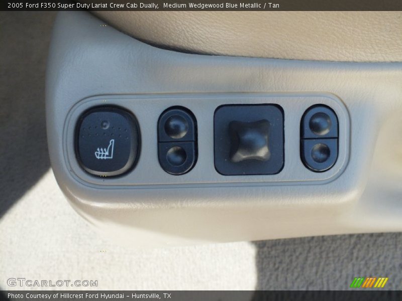 Medium Wedgewood Blue Metallic / Tan 2005 Ford F350 Super Duty Lariat Crew Cab Dually