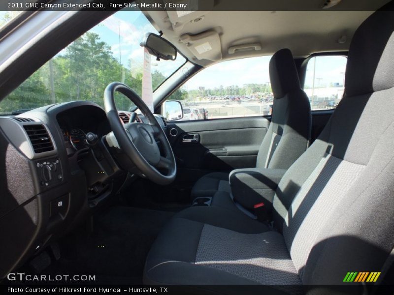 Pure Silver Metallic / Ebony 2011 GMC Canyon Extended Cab