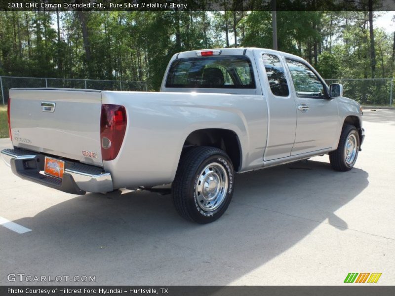 Pure Silver Metallic / Ebony 2011 GMC Canyon Extended Cab