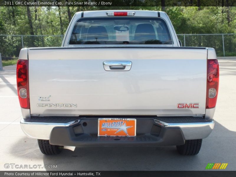 Pure Silver Metallic / Ebony 2011 GMC Canyon Extended Cab