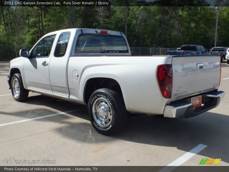 Pure Silver Metallic / Ebony 2011 GMC Canyon Extended Cab