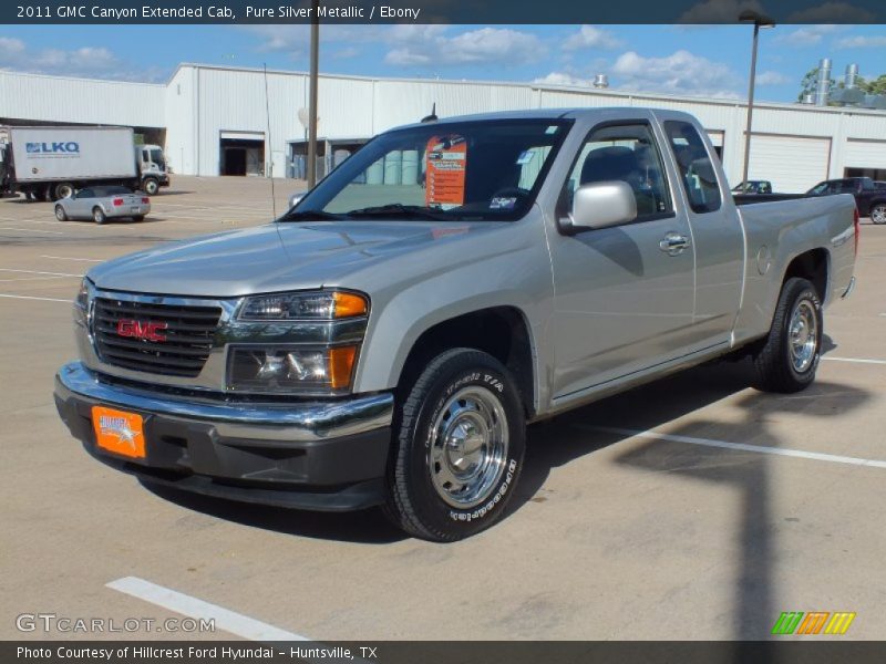 Pure Silver Metallic / Ebony 2011 GMC Canyon Extended Cab
