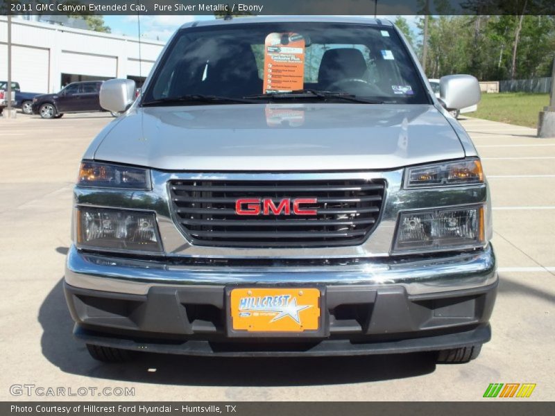 Pure Silver Metallic / Ebony 2011 GMC Canyon Extended Cab