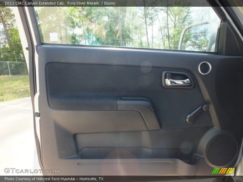 Pure Silver Metallic / Ebony 2011 GMC Canyon Extended Cab