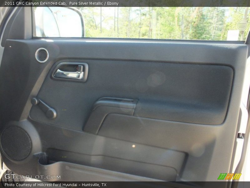 Pure Silver Metallic / Ebony 2011 GMC Canyon Extended Cab