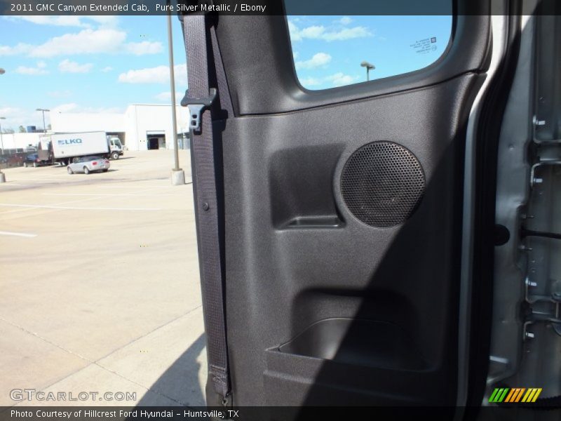 Pure Silver Metallic / Ebony 2011 GMC Canyon Extended Cab