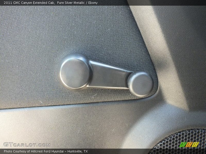 Pure Silver Metallic / Ebony 2011 GMC Canyon Extended Cab