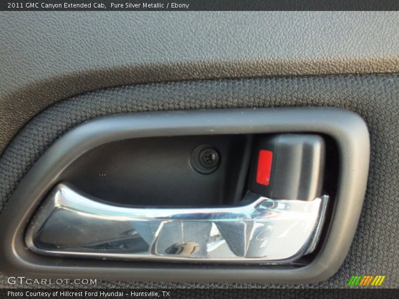 Pure Silver Metallic / Ebony 2011 GMC Canyon Extended Cab