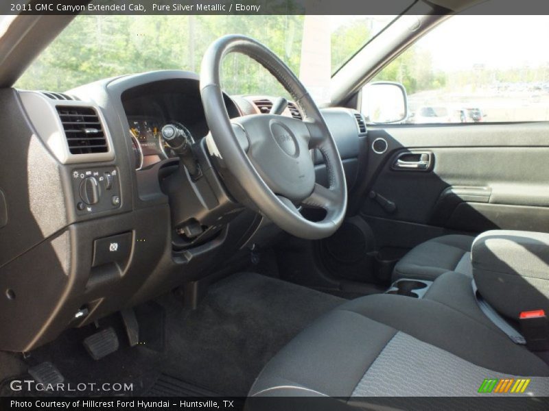 Pure Silver Metallic / Ebony 2011 GMC Canyon Extended Cab