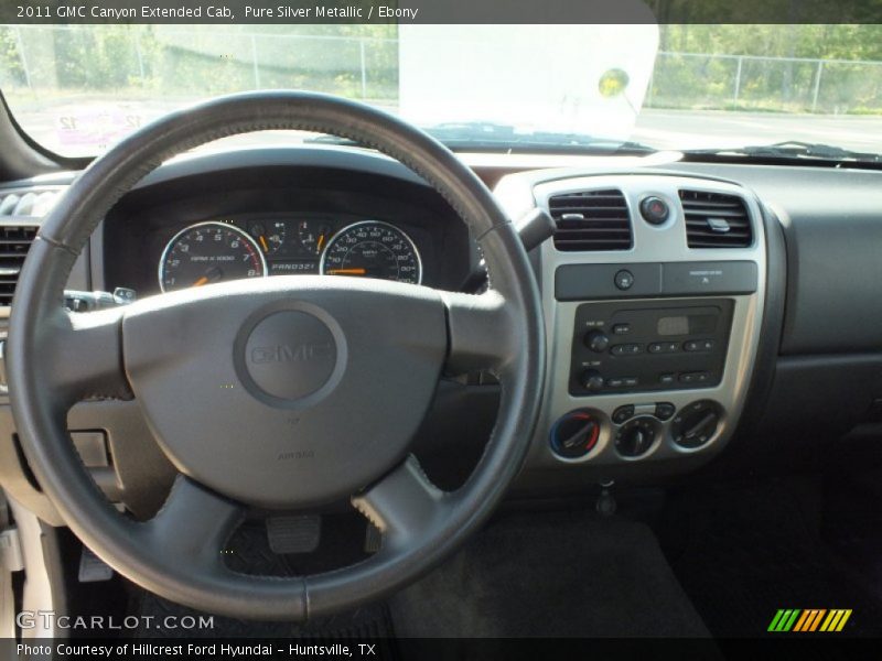 Pure Silver Metallic / Ebony 2011 GMC Canyon Extended Cab