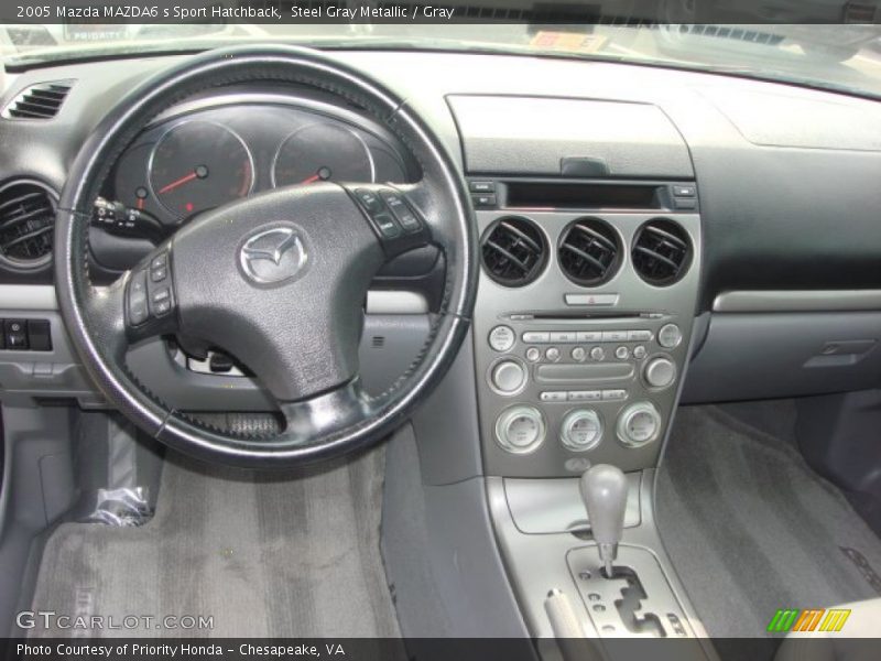 Steel Gray Metallic / Gray 2005 Mazda MAZDA6 s Sport Hatchback