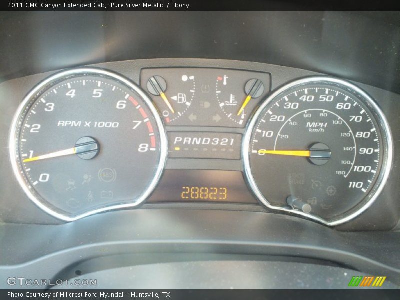 Pure Silver Metallic / Ebony 2011 GMC Canyon Extended Cab