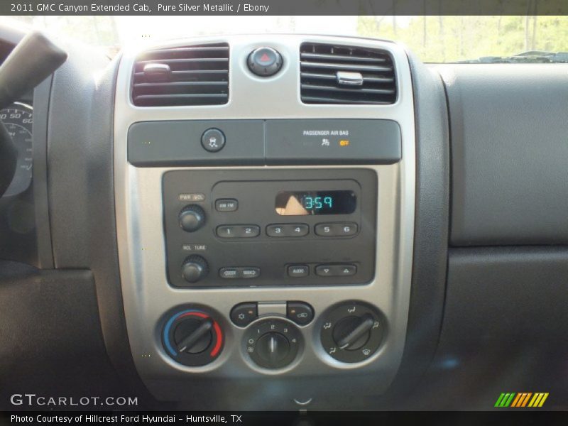 Pure Silver Metallic / Ebony 2011 GMC Canyon Extended Cab