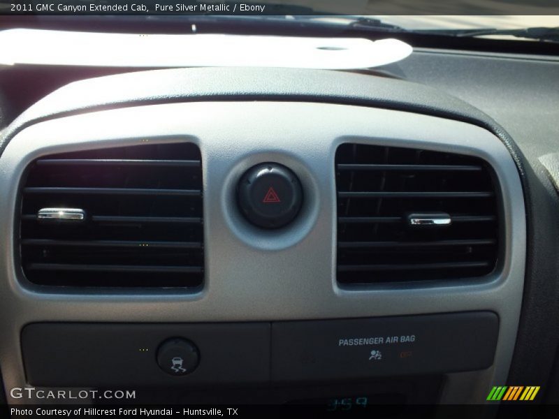 Pure Silver Metallic / Ebony 2011 GMC Canyon Extended Cab