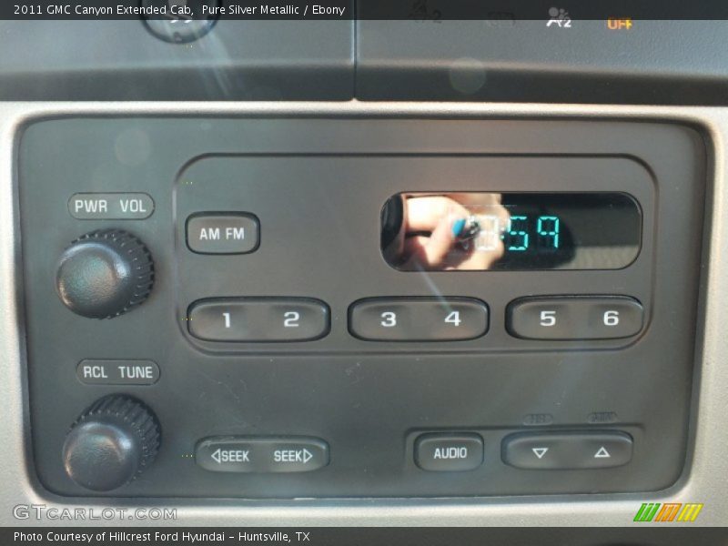 Pure Silver Metallic / Ebony 2011 GMC Canyon Extended Cab