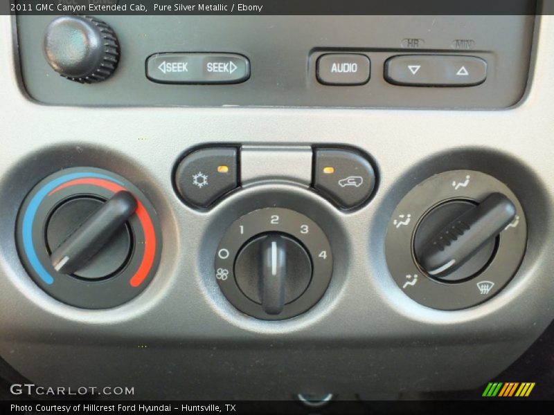 Pure Silver Metallic / Ebony 2011 GMC Canyon Extended Cab
