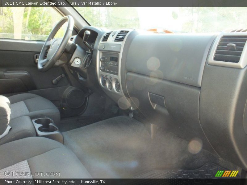Pure Silver Metallic / Ebony 2011 GMC Canyon Extended Cab