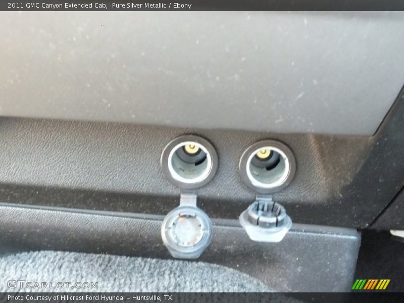 Pure Silver Metallic / Ebony 2011 GMC Canyon Extended Cab