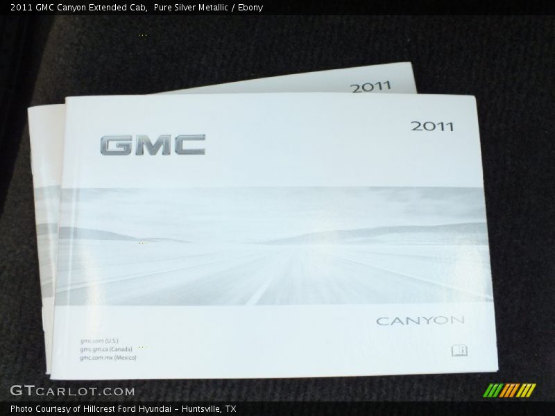 Pure Silver Metallic / Ebony 2011 GMC Canyon Extended Cab
