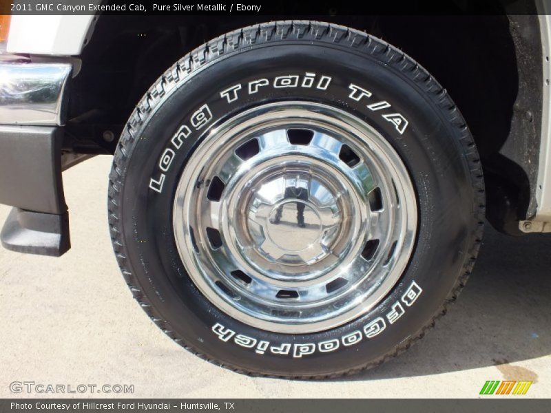 Pure Silver Metallic / Ebony 2011 GMC Canyon Extended Cab