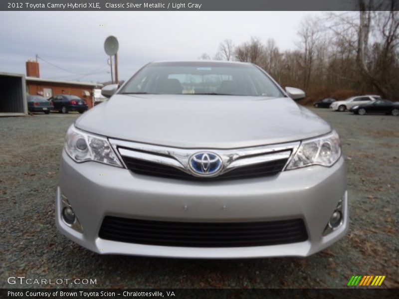 Classic Silver Metallic / Light Gray 2012 Toyota Camry Hybrid XLE