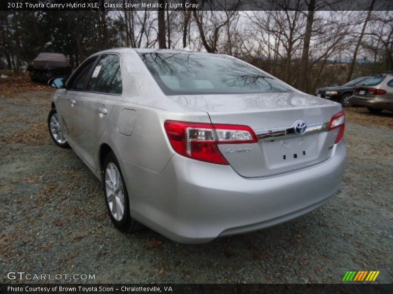 Classic Silver Metallic / Light Gray 2012 Toyota Camry Hybrid XLE