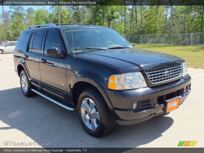 Black / Medium Parchment Beige 2003 Ford Explorer Limited