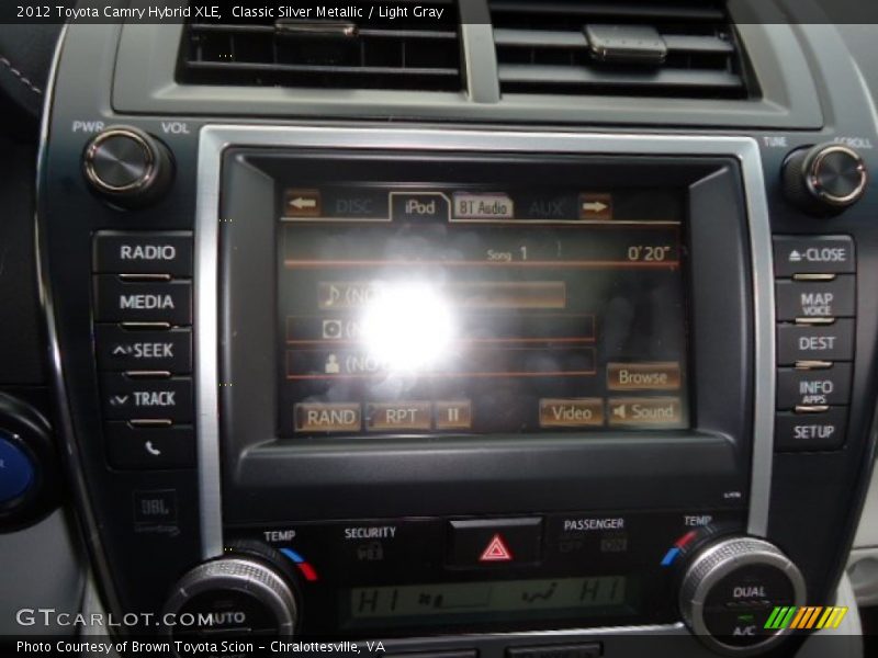 Classic Silver Metallic / Light Gray 2012 Toyota Camry Hybrid XLE