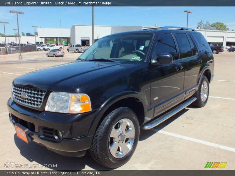 Black / Medium Parchment Beige 2003 Ford Explorer Limited